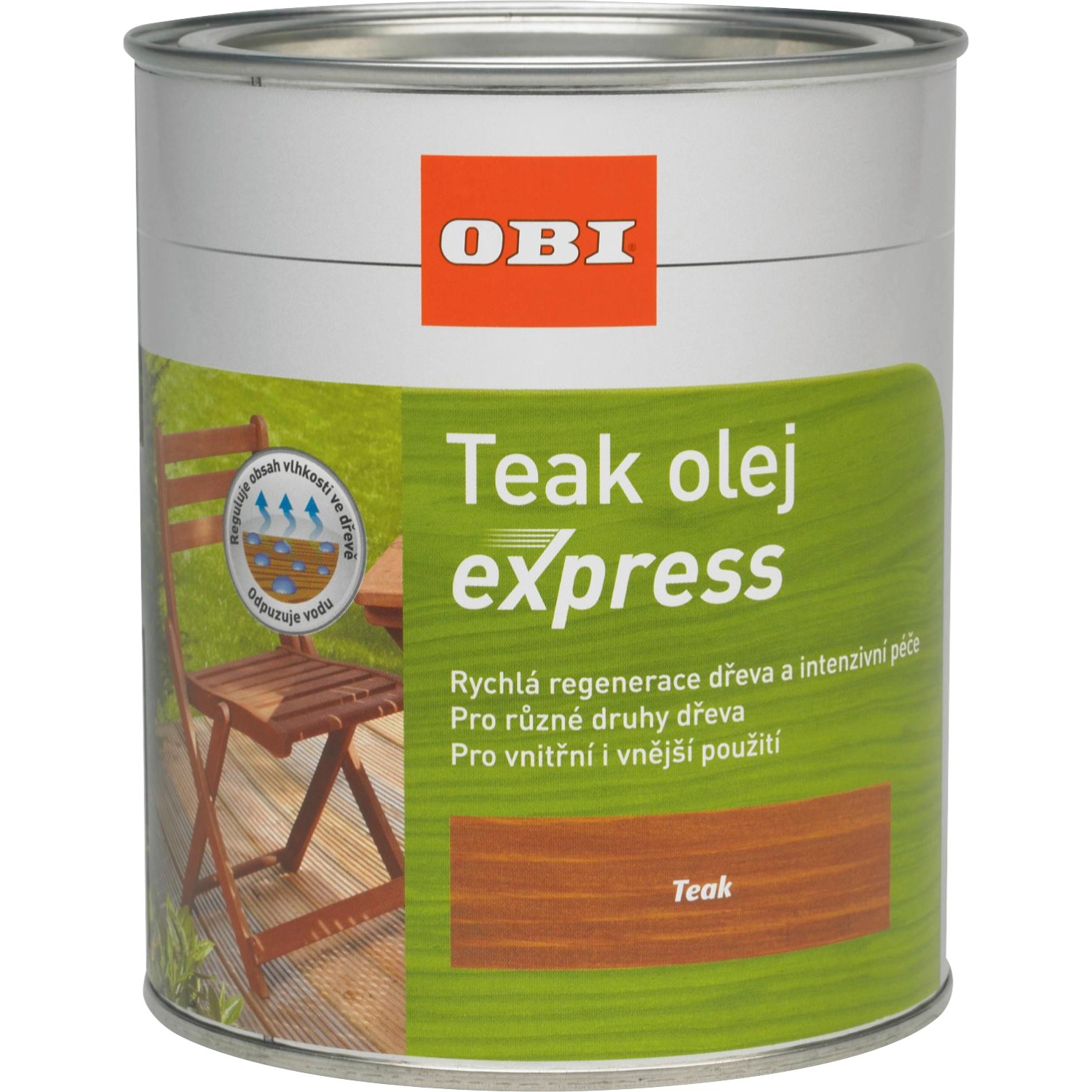 OBI Olej na dřevo Express týkový 750 ml