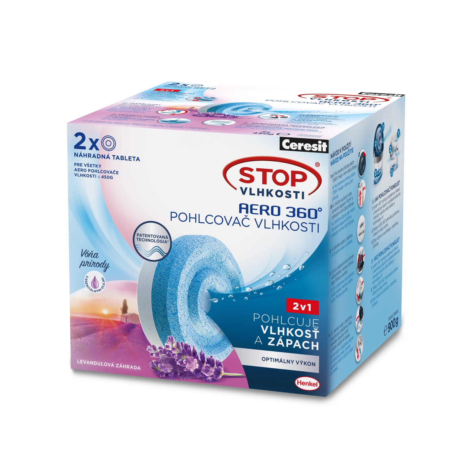 Tablety proti vlhkosti Ceresit - luční kvítí 2 ks