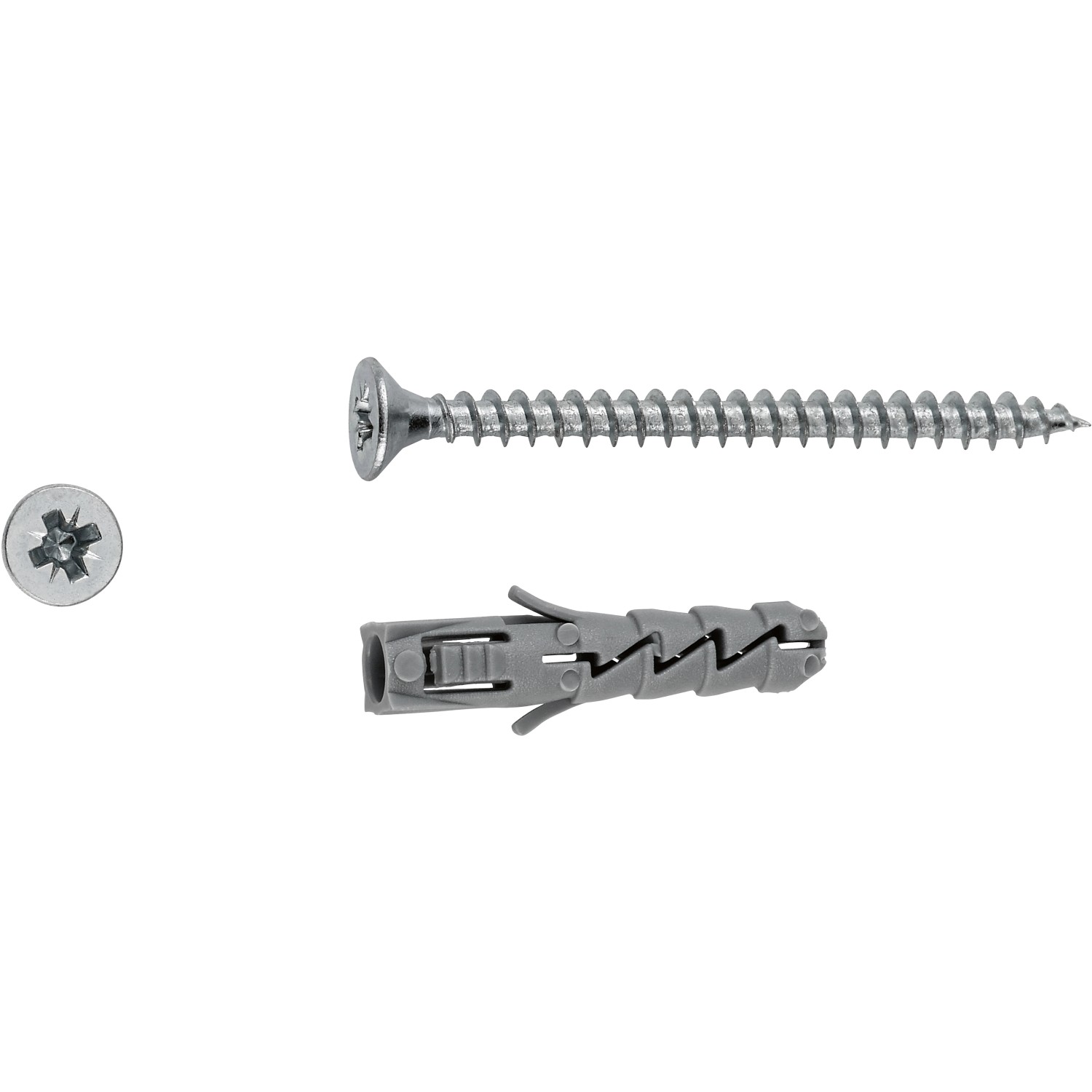 LUX Sada rozpínacích hmoždinek 6 mm x 30 mm se šrouby, 14 ks