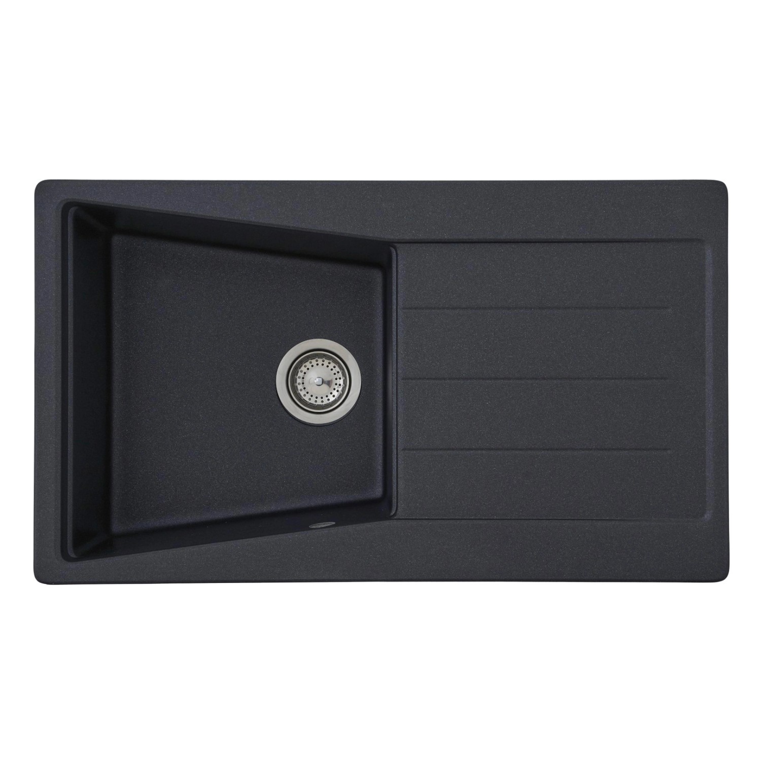 Respekta by Schock Granitový dřez Seattle černý 86 x 50 cm