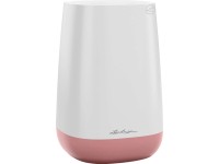 Lechuza Váza Yula Flower, bílá/perlově růžová hedvábně matná, 14 x 14 x 21 cm