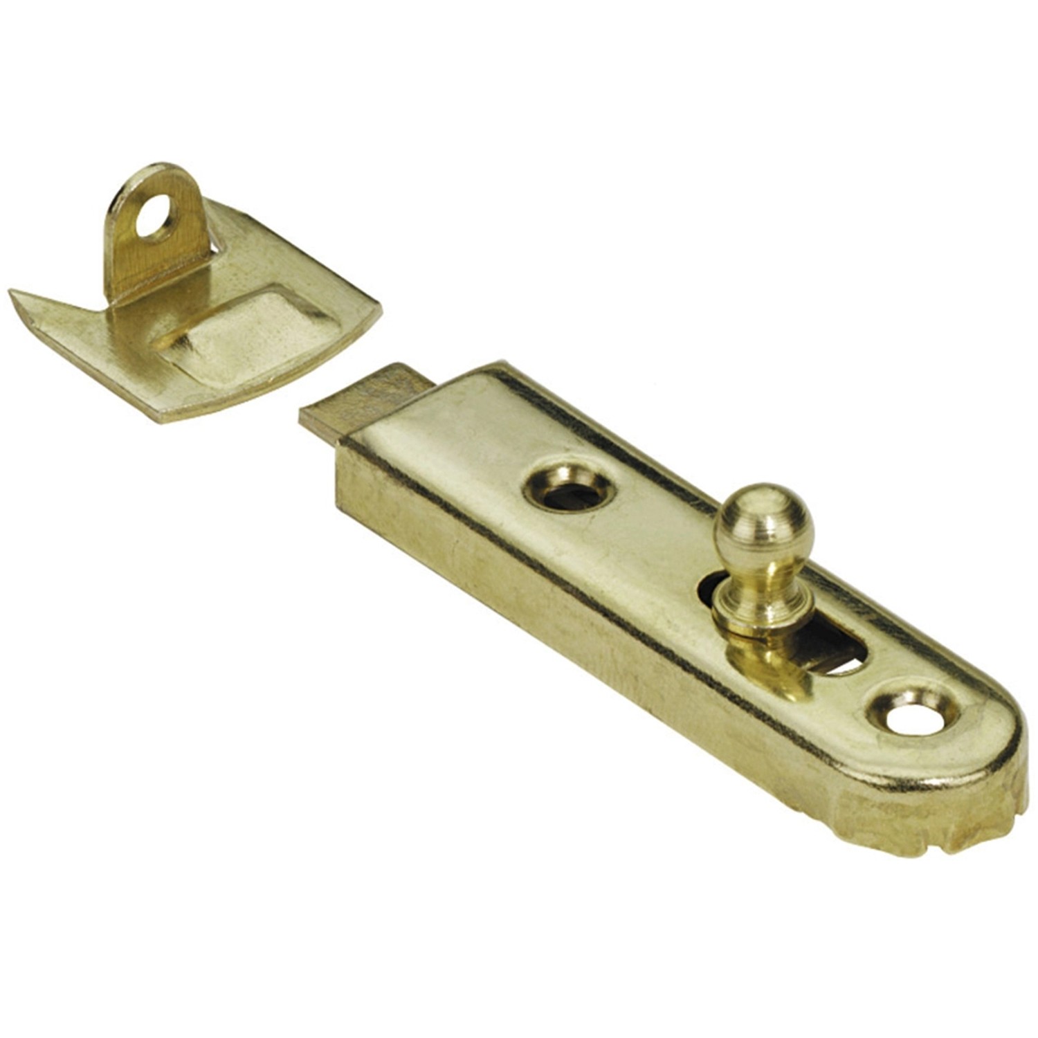 Skříňová zástrčka rovná 50 mm pomosazená, 2 ks