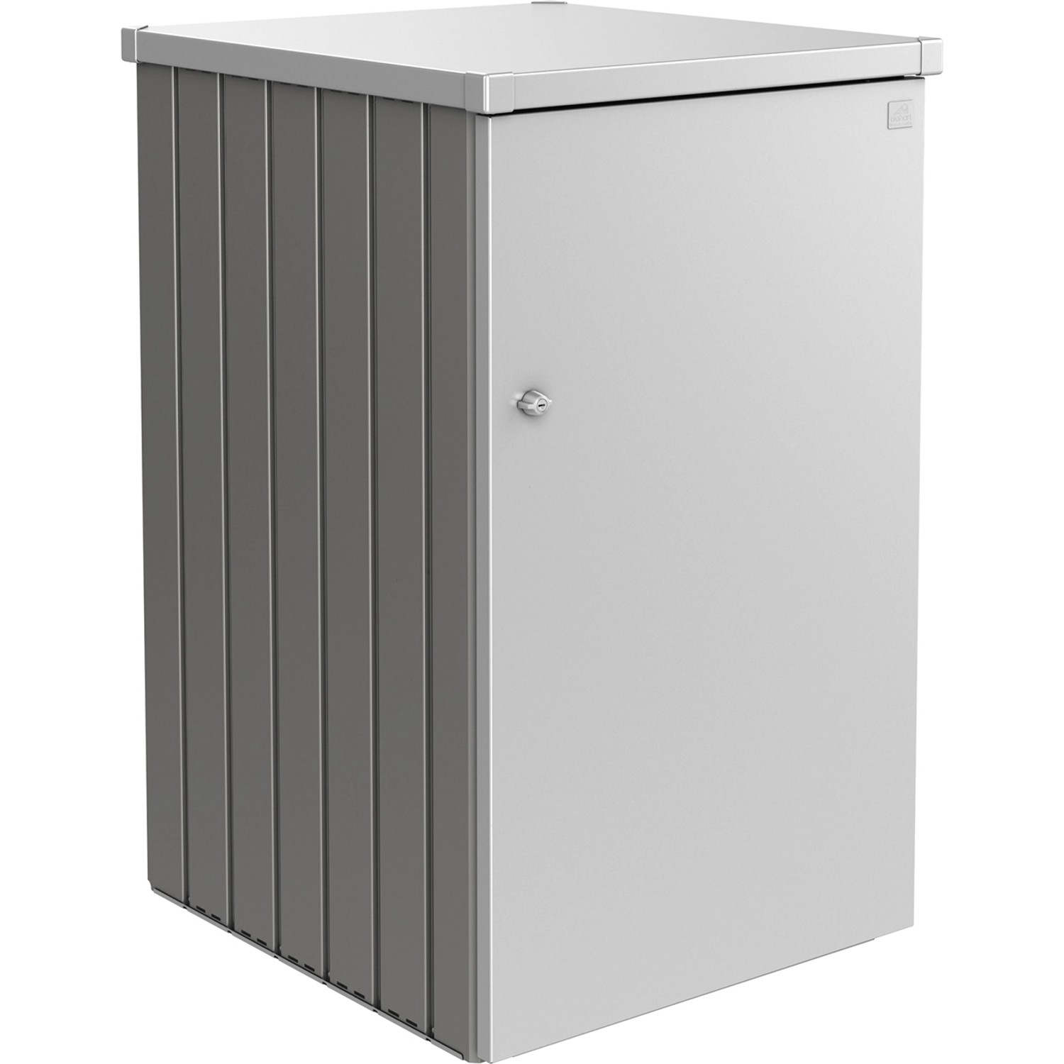 Biohort Box na popelnice Alex 2.1. křemenově šedý/stříbrný 80 x 88 x 129 cm