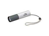 Cattara Svítilna kapesní LED 120lm ZOOM nabíjecí SILVER