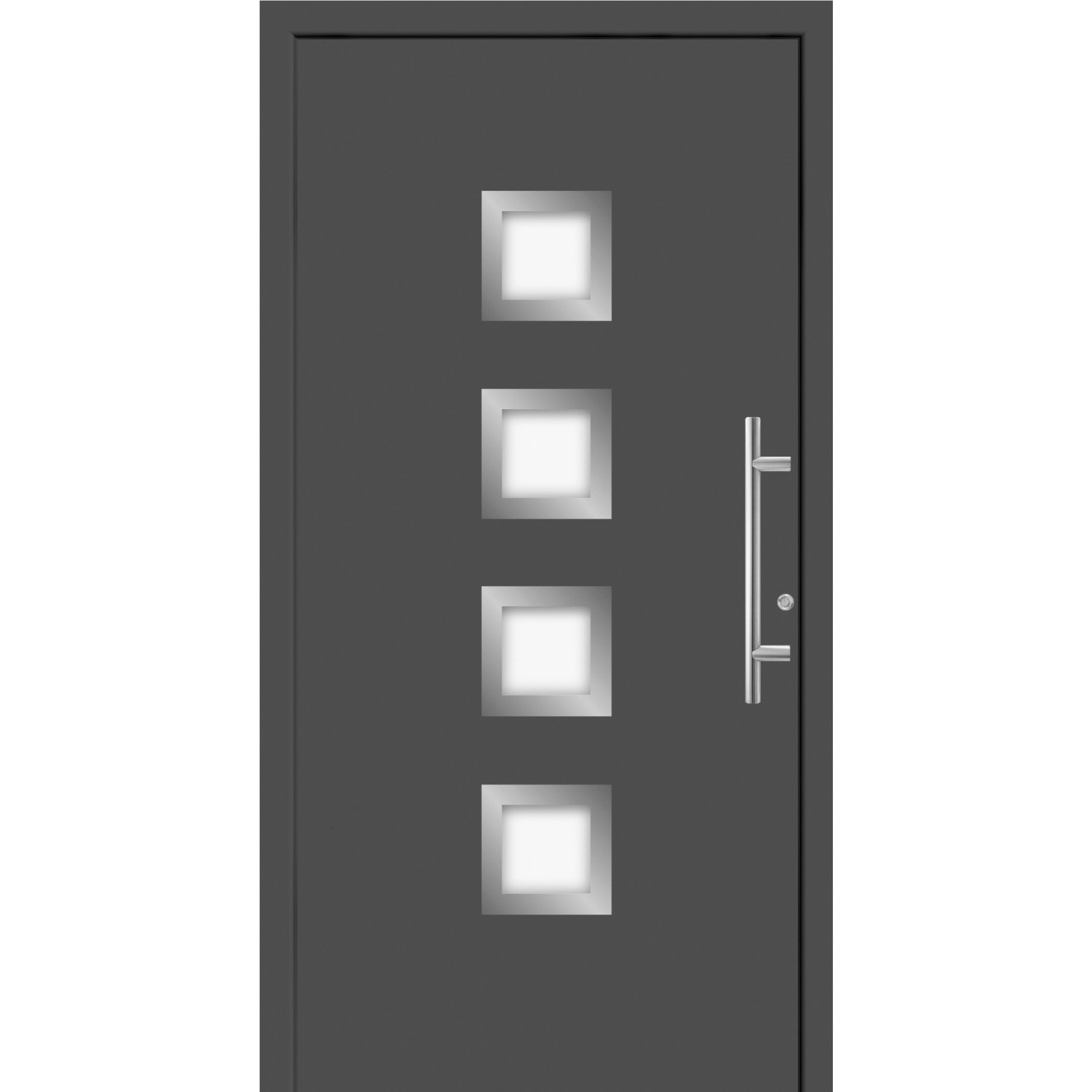 Splendoor Hliníkové vchodové dveře Moderno M430/P, antracitová metalíza, 110 P