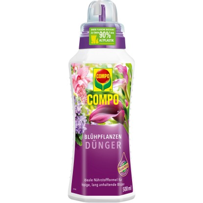 Compo 500ml hnojivo pro kvetoucí rostliny pro bohaté květy.