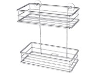 tesa Dvoupatrový košík do sprchy Baath střední, chrom, 275 x 250 x 125 mm