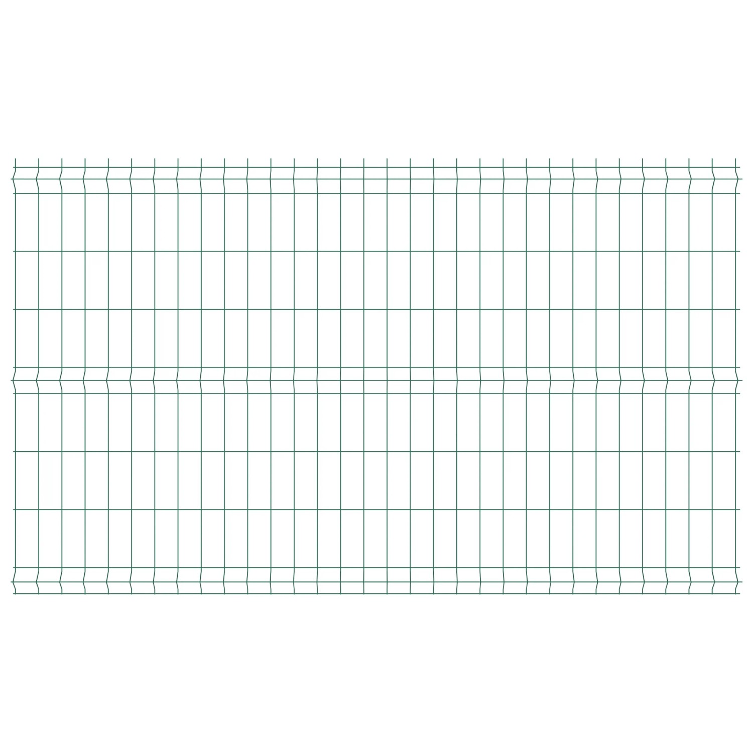 Plotový panel 3D 250x123 cm drát 3,1 mm - zelený