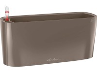 Lechuza Samozavlažovací truhlík DELTA 10 taupe lesklá, 30 x 11 x 13 cm