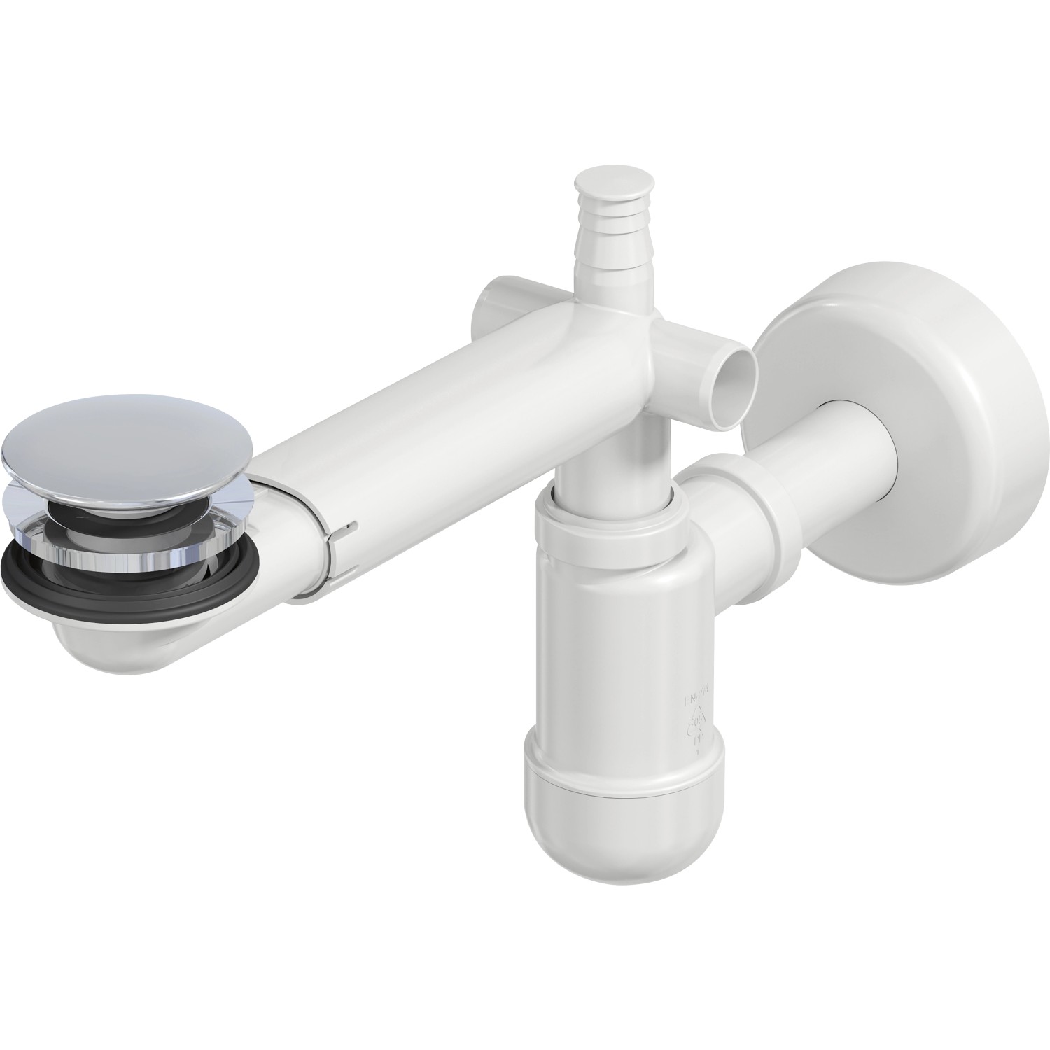 Prevex Umyvadlový sifon pro úsporu místa Preloc SpaceSaver click-clack, pr. 32mm