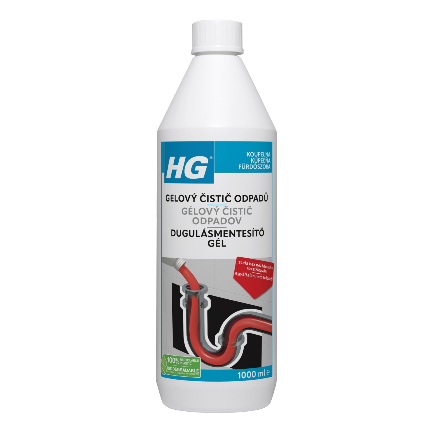 HG Gelový čistič odpadů 1000 ml