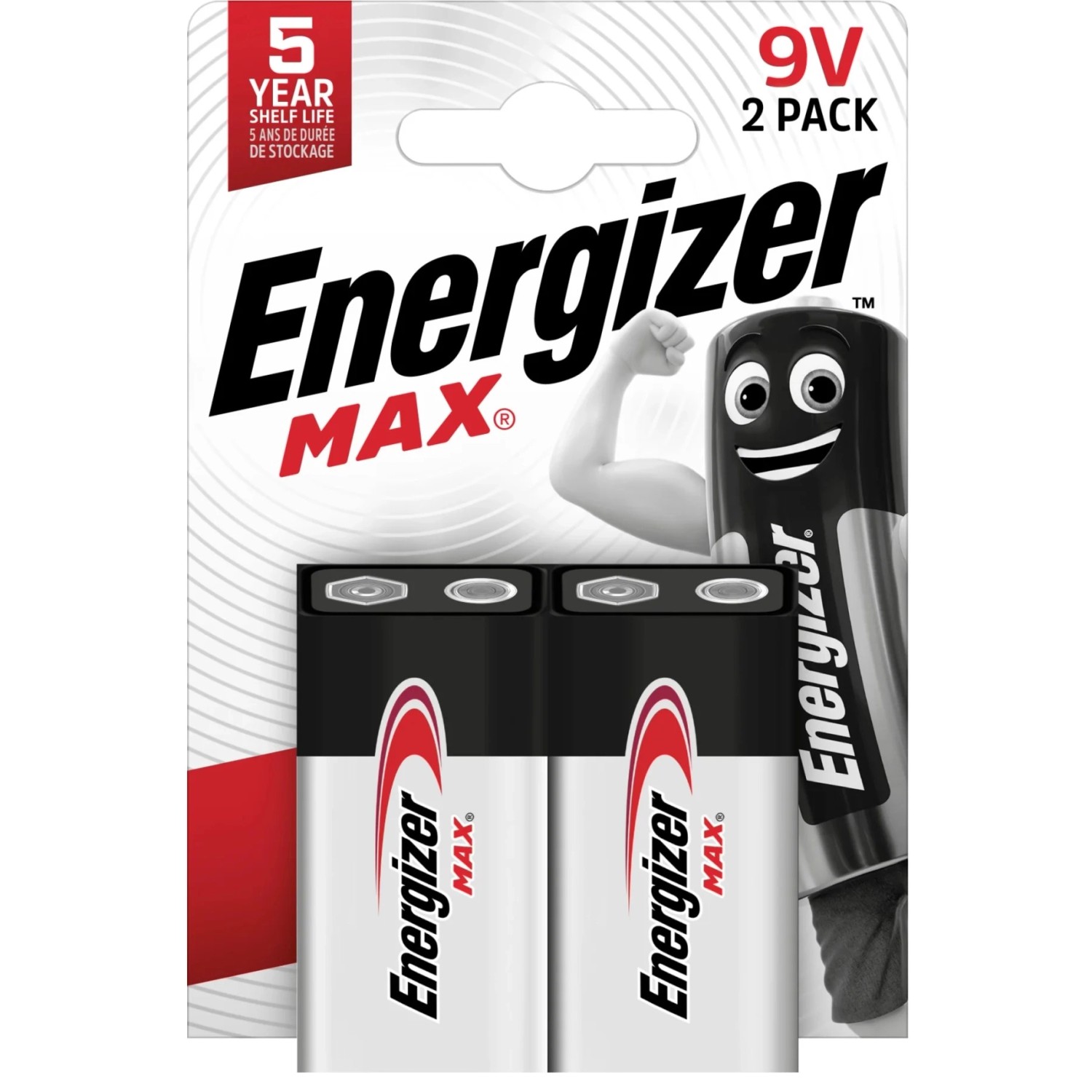 Energizer Alkalická baterie Max 6LR61 9V, 2 ks