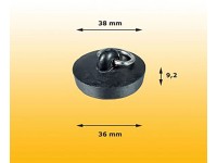 Zátka průměr 38 mm pryž s řetízkem Zátka průměr 38 mm pryž s řetízkem