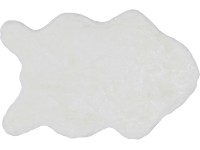 Schöner Wohnen Umělá kožešina Tender, tvarovaná, bílá, 60 x 90 cm