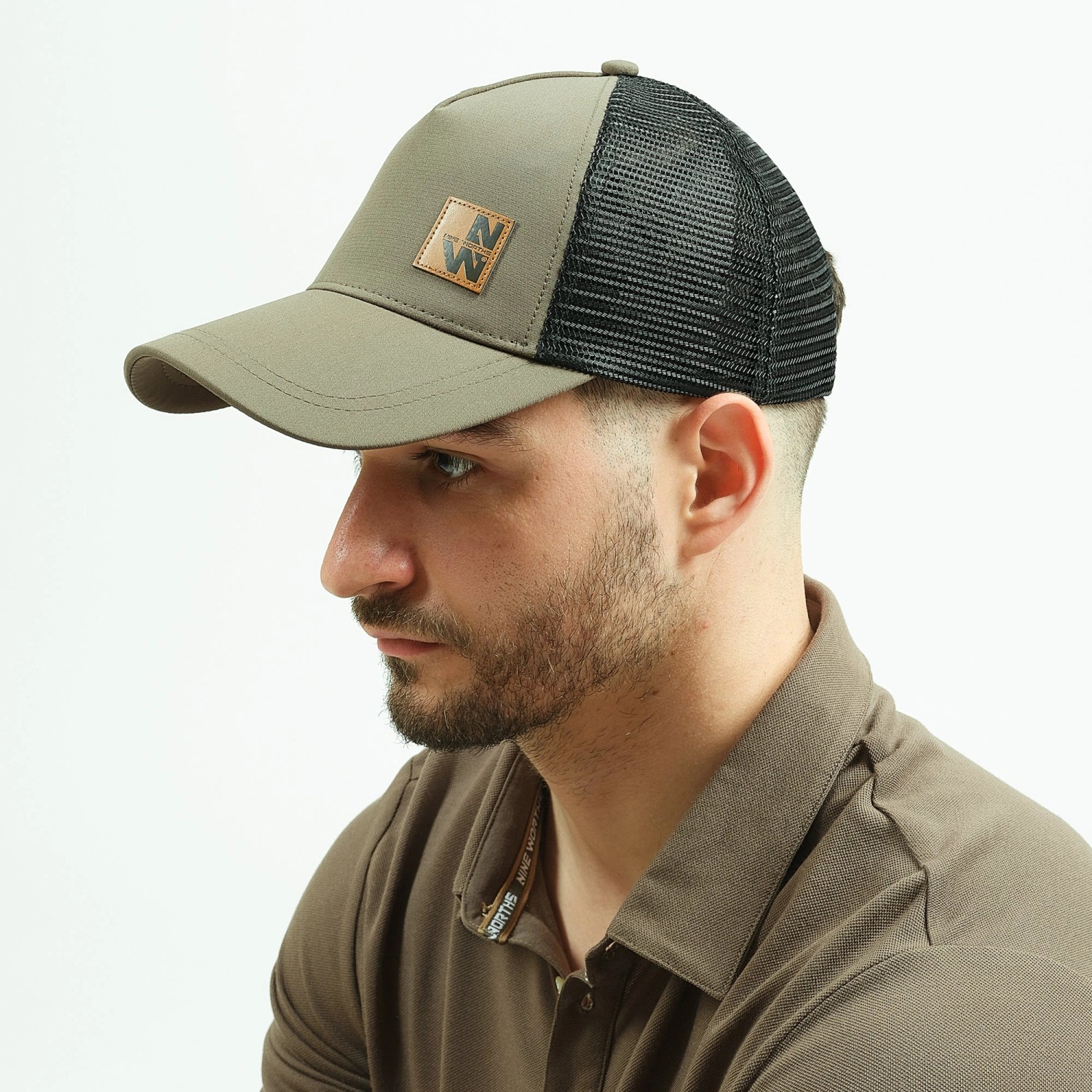 NINE WORTHS Pracovní kšiltovka MARCUS khaki onesize