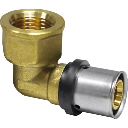 PIPETEC Lisovací koleno PFWI1604 měděné, 16x2 - Rp 1/2