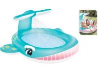 Intex Dětský nafukovací bazén velryba s funkcí stříkání 201 x 196 x 91 cm