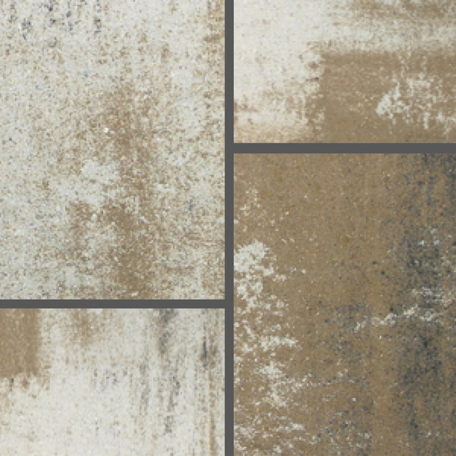 Semmelrock Zámková dlažba CityTop Grande kombi, bílo-hnědo-černá, 6 cm