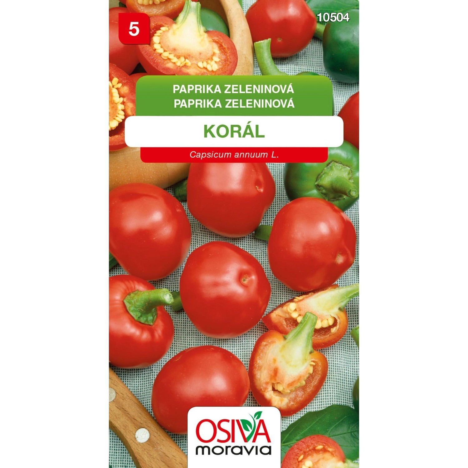 Semínka Paprika zeleninová Korál (Capsicum annuum L.)