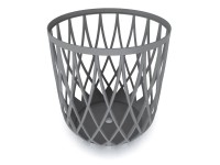 Prosperplast Plastový univerzální koš Uniqubo šedý kámen, pr. 39 cm, objem 35 l