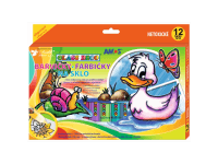 Amos Barvy na sklo sada 12 barev, 10,5 ml + fólie a šablony