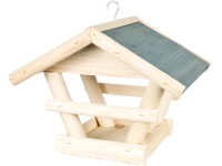 Ptačí budka se střechou, tmavě zelená Ptačí budka se střechou, tmavě zelená
