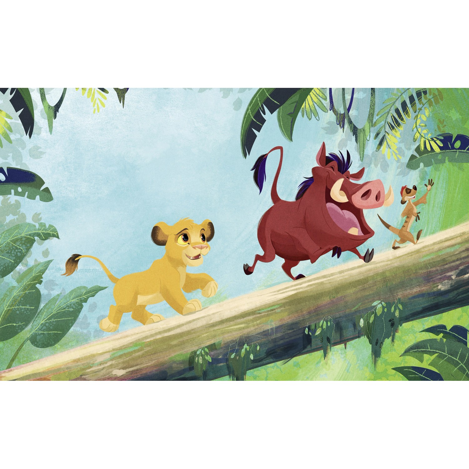 Komar Vliesová fototapeta Disney The Lion King Classic Jungle Team 400 x 250 cm