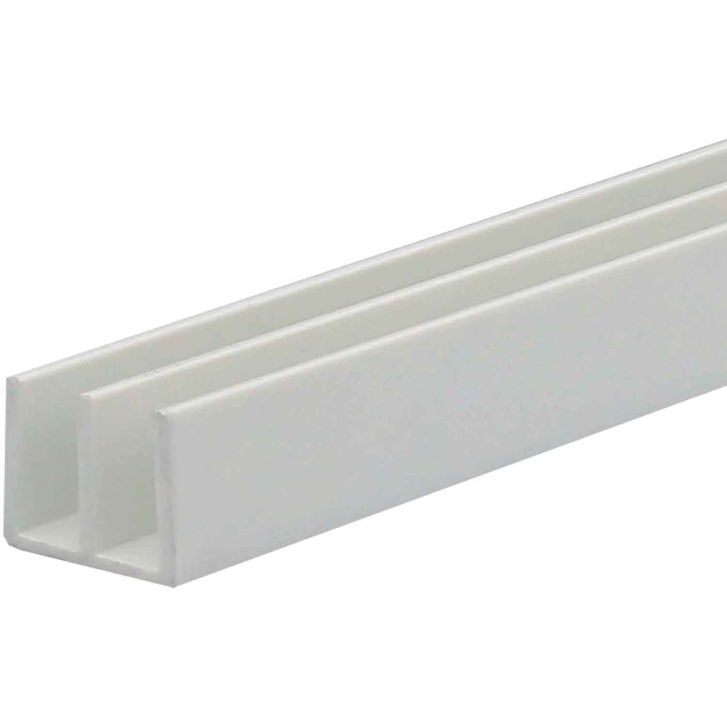 Arcansas Dvojitý U-profil PVC bílý matný 16 x 5 x 1000 mm