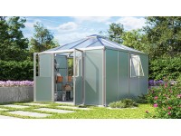 Vitavia Plechový zahradní domek Universum hliník 322 x 317 x 188 cm