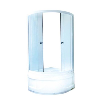 Sanotechnik Sprchový kout s vysokou vaničkou PT2225, čtvrtkruh, 90 x 90 x 205 cm