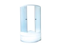 Sanotechnik Sprchový kout s vysokou vaničkou PT2225, čtvrtkruh, 90 x 90 x 205 cm
