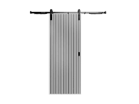 RADEX Posuvné dveře Lamette vč. systému REA a madla, bílá, 95 x 210 cm