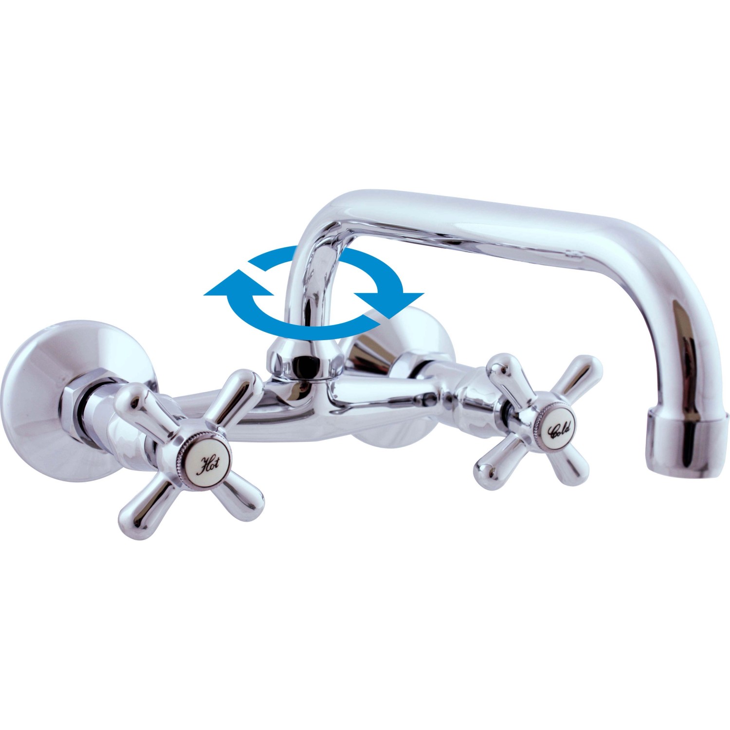 RAV-SLEZÁK Baterie dřezová nástěnná MORAVA MK102.0/27