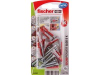 Fischer Hmoždinka DuoPower 6 x 30 S K NV se šrouby, 12 ks