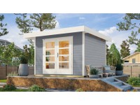 Weka Designový zahradní domek Komfort 126 Plus vel. 2, šedá, 295 x 241 cm