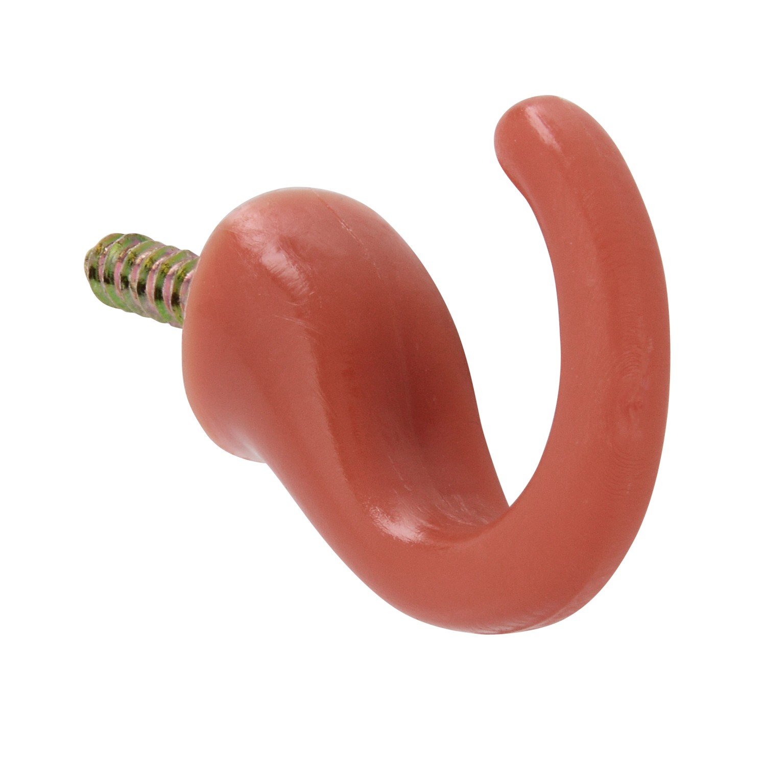 Siro Háček H033 plastový hnědý se závěsným šroubem, 42 x 10 mm, 3 ks