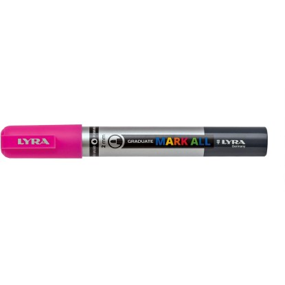 LYRA Akrylový popisovač Graduate MARK ALL neon růžový, M - 2 mm