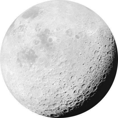 Komar Samolepicí vliesová fototapeta Dot Luna pr. 125 cm