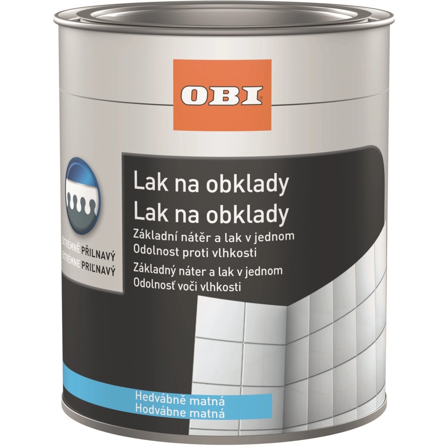 OBI Lak na obklady hedvábně matný bílý 750 ml