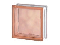 Seves Glass Blocks Luxfera PINK 1919/8 WAVE