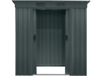 Pergart Plechový domek Leipzig II 64, antracitová matná, 174 x 110 x 174 cm