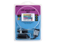 FK Technics SET LED pásek COB RGB s IR ovladačem, vč. zdroje, 24W, 4000K, 3 m