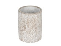 Wenko Kelímek na zubní kartáčky Albacete, cement, pr. 8,5 x 10,5 cm