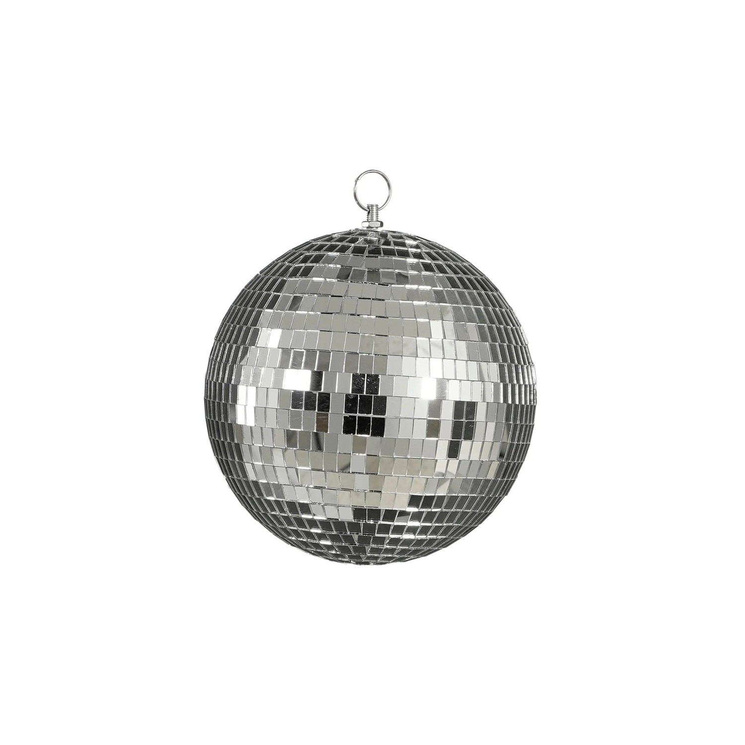 MICA Vánoční ozdoba disco koule stříbrná pr. 20 cm
