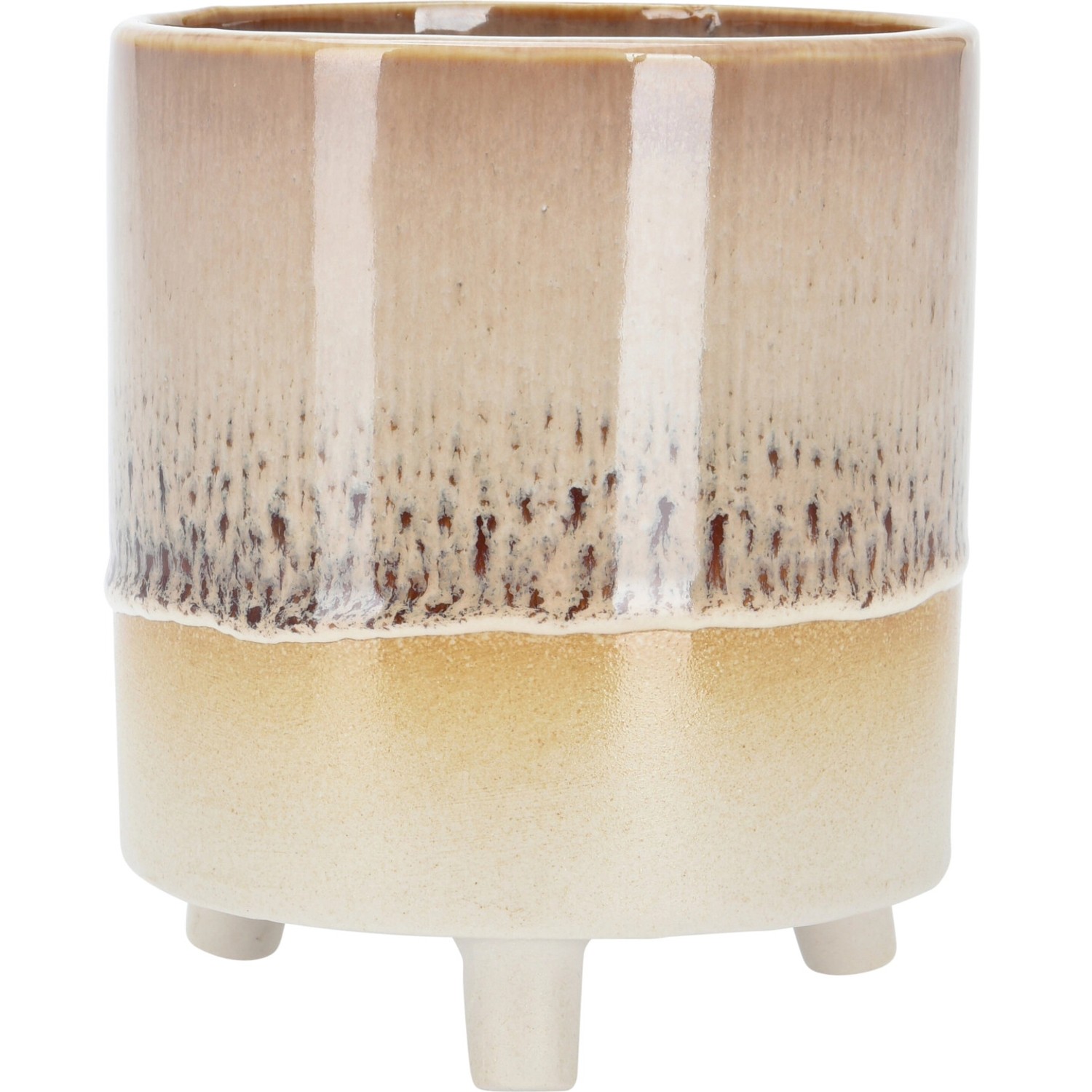 Koopman Porcelánový květináč na nožičkách různé barvy pr. 12,5 x 14,5 cm