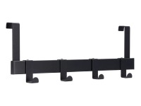 SIRO Věšák na šaty 4 háčky 1443 kov černý matný d. 404 mm