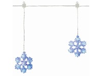 OBI LED světelný závěs ze sněhových vloček 35 LED modrá 0,3 m x 1,2 m