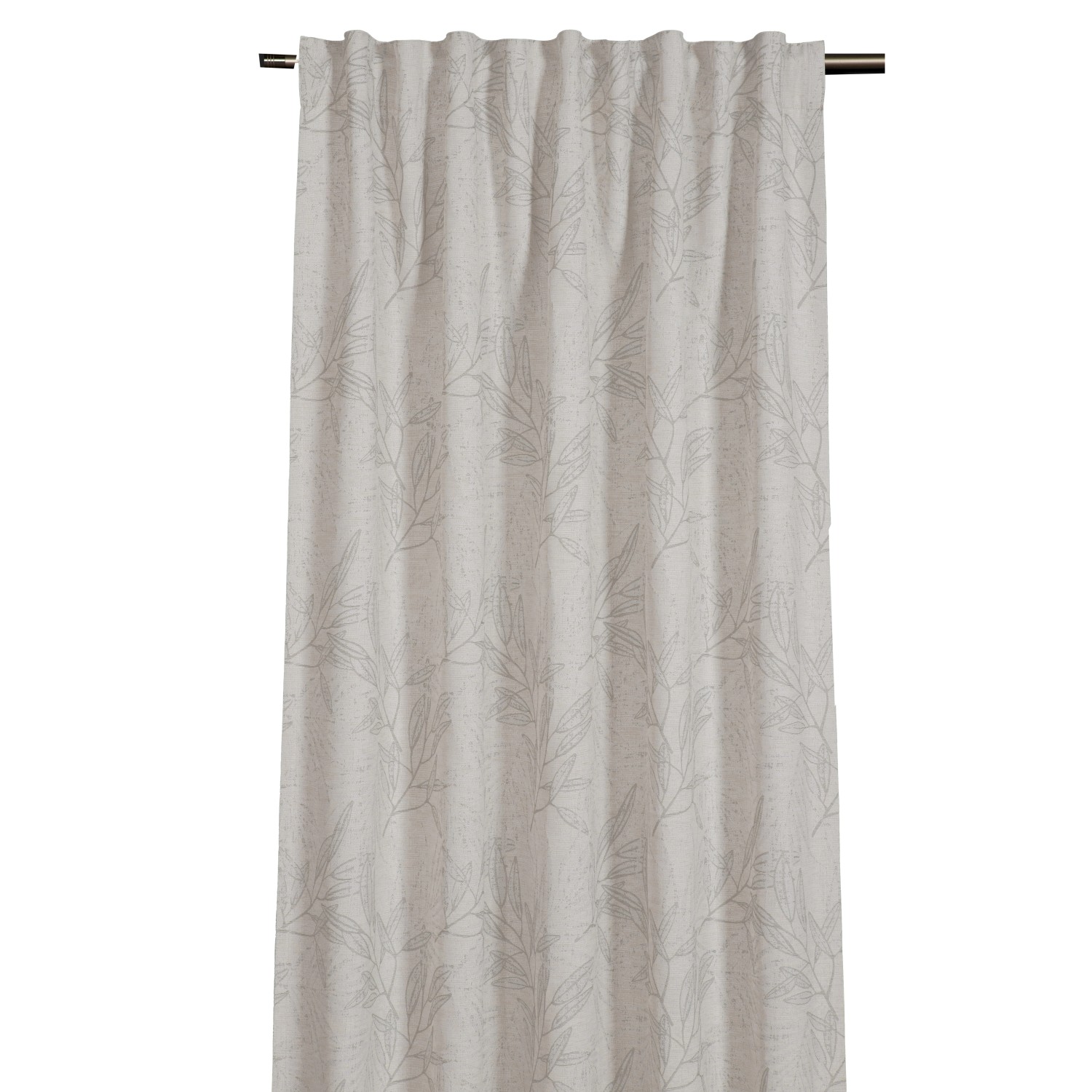 Sehlbach Závěs se skrytými poutky, reliéf větví, přírodní, 175 x 135 cm