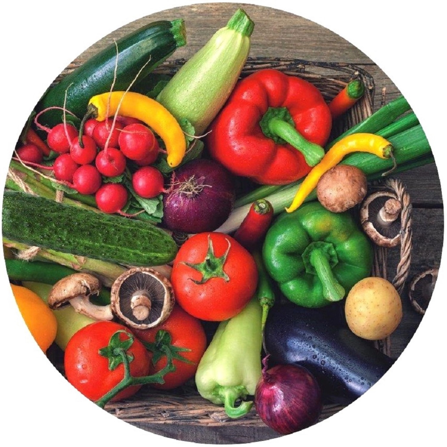 Víčko Twist 82, dekor zelenina, 10 ks