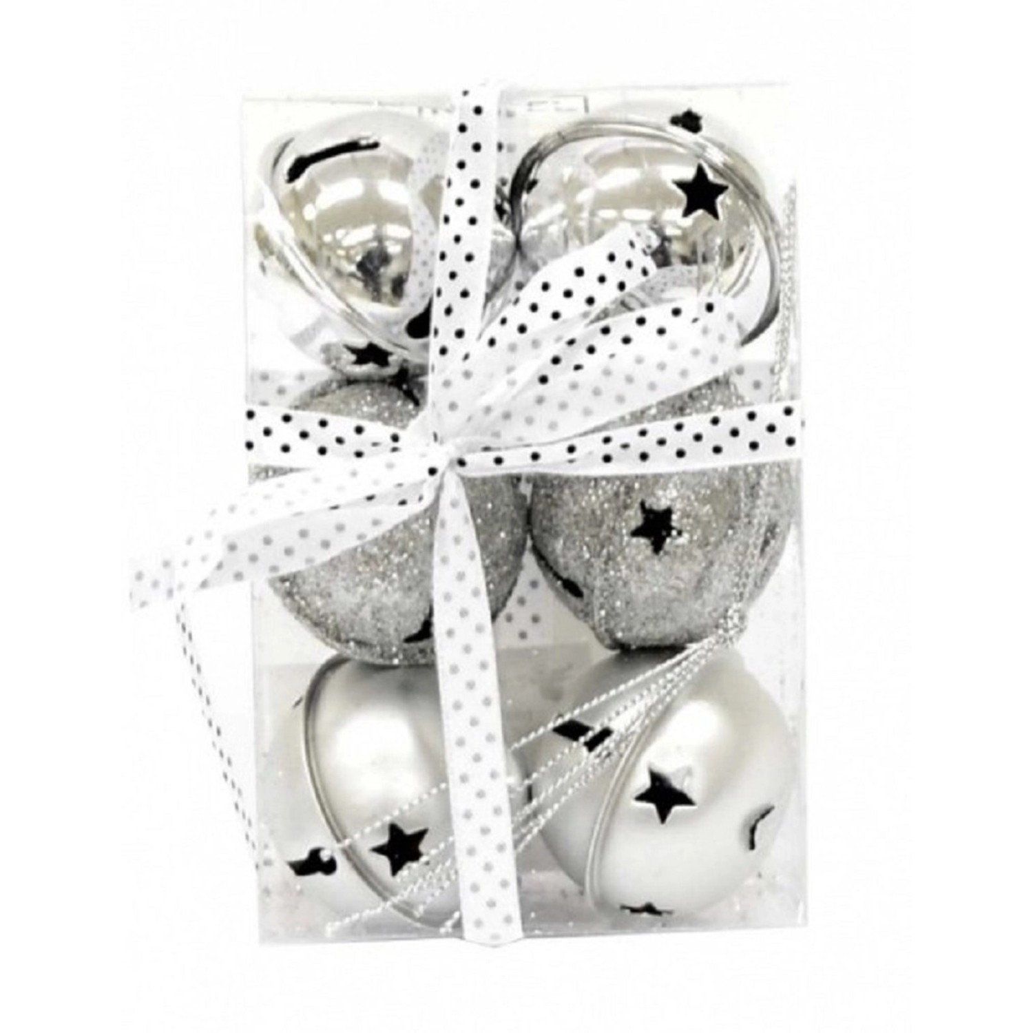 Anděl Přerov Rolničky stříbrné 5 cm, 6 ks